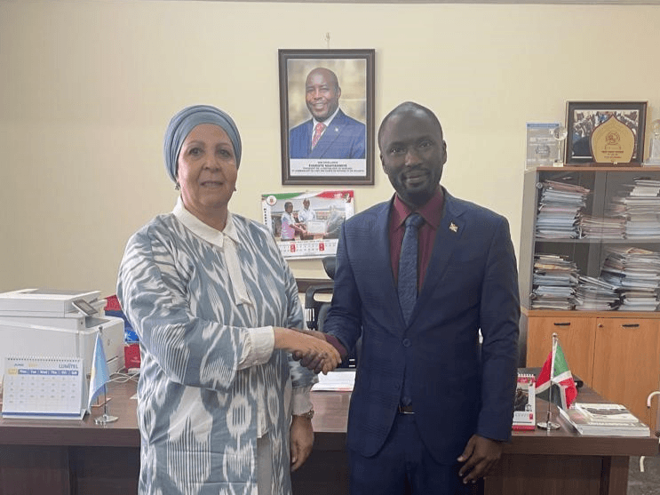 Visite de courtoisie à M. Hassan KIBEYA, Ministre des Ressources minières, Énergétiques, de l’Industrie, du Commerce et du Tourisme.