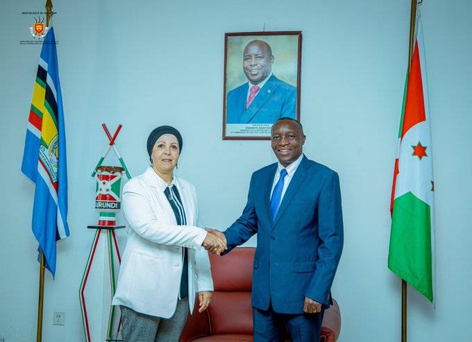 Madame l’Ambassadeur reçue par Monsieur le Ministre des Affaires Etrangères, de l’Intégration Régionale et de la Coopération au développement.