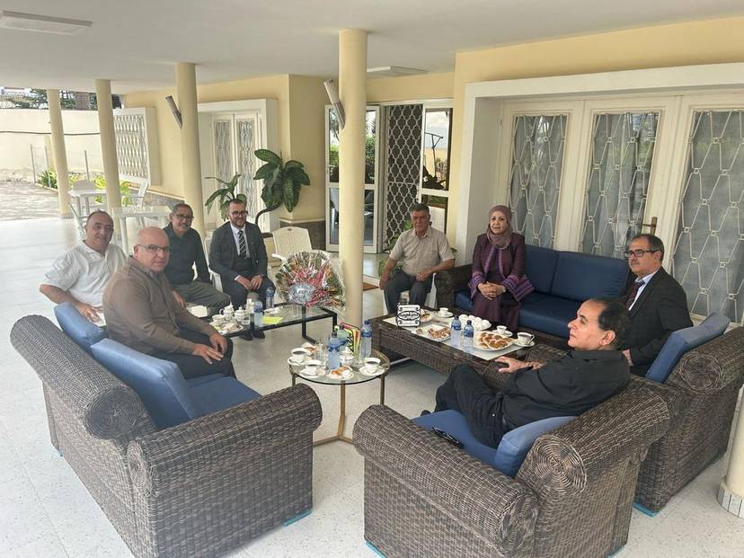 Exchange of greetings on the occasion of Aid El Fitr.