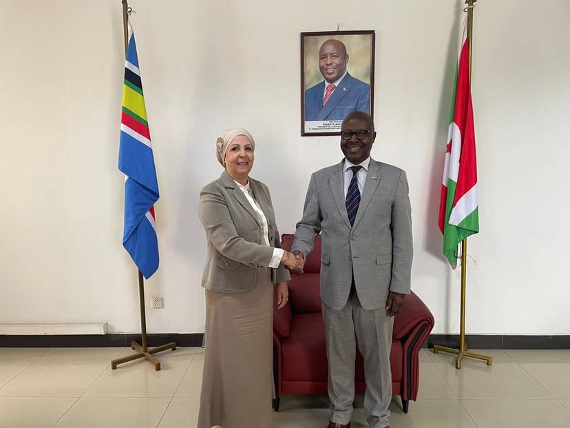 Meeting with H.E. Mrs Sabah Fedel, Ambassador, and Mr Syldie Manirerekana, Assistant to the Burundi MFA.